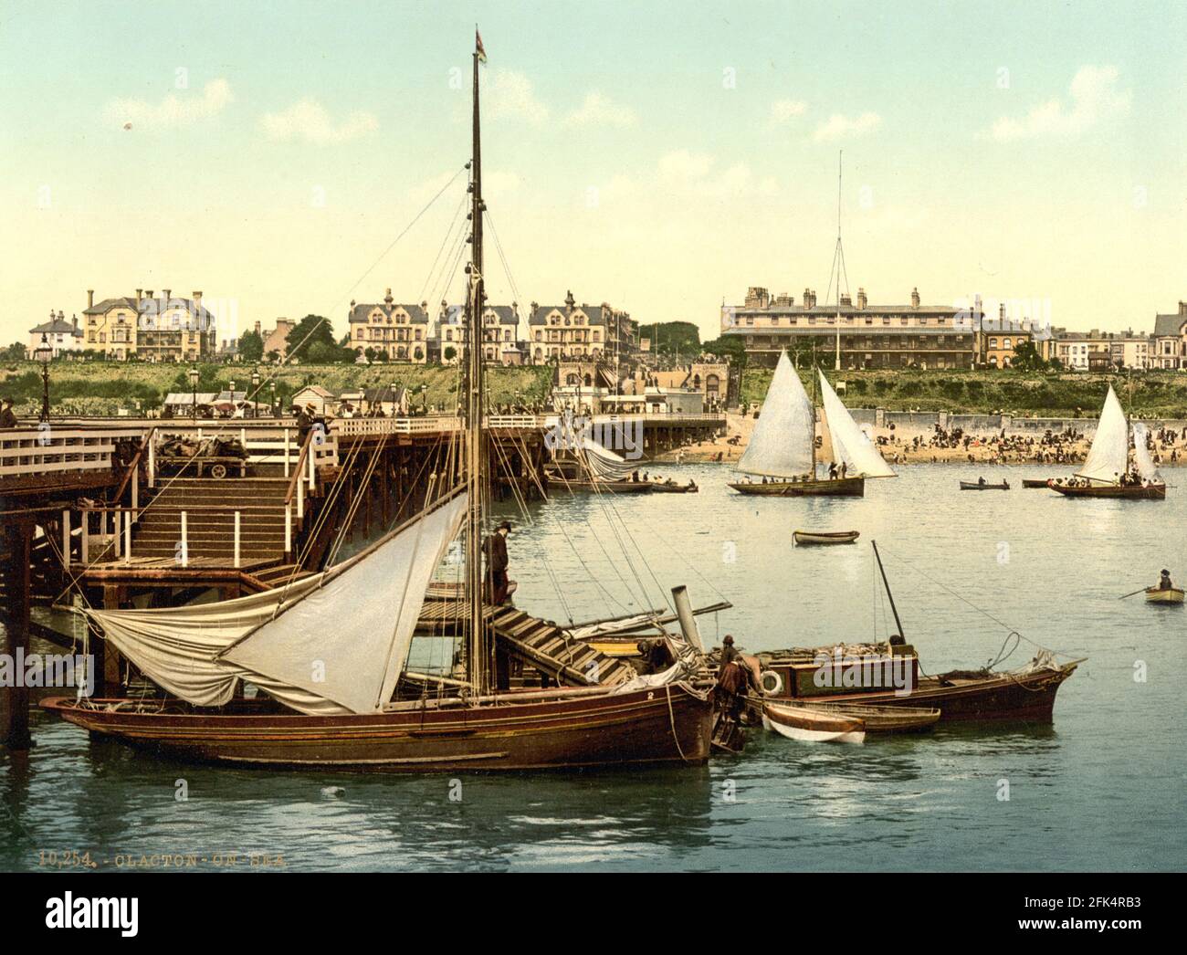 Clacton-on-Sea in Essex circa 1890-1900 Foto Stock