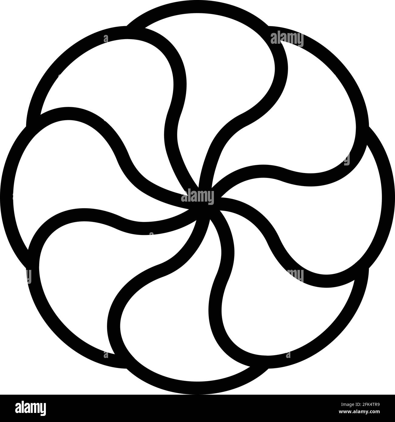 Porzione di icona wasabi. Contorno porzione wasabi vettore icona per web design isolato su sfondo bianco Illustrazione Vettoriale