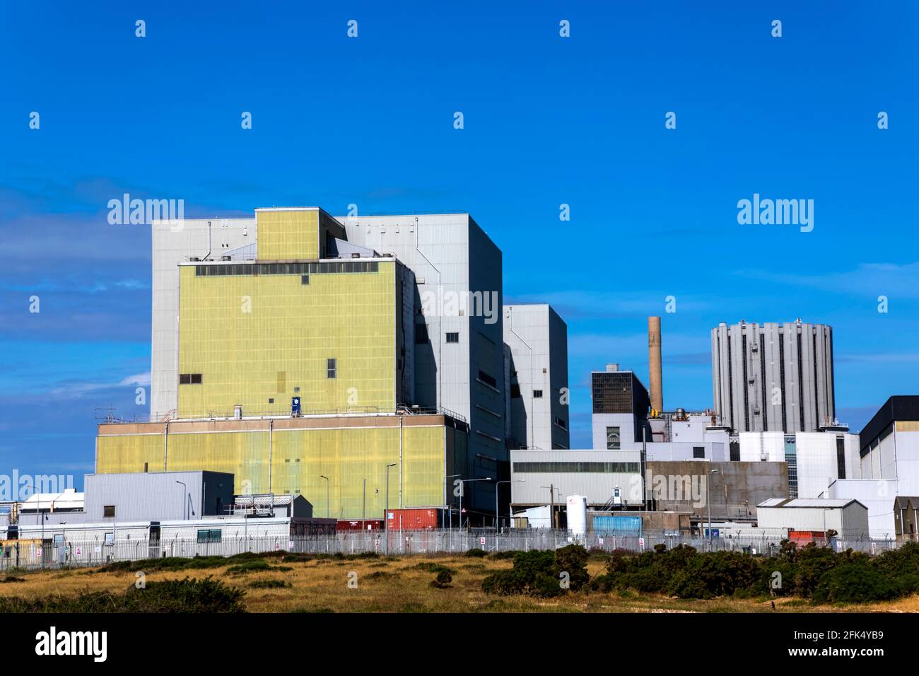 Inghilterra, Kent, Dungeness, EDF Dungeness B centrale nucleare *** Local Caption *** Regno Unito, Gran Bretagna, Inghilterra, Kent, Dungeness, Foto Stock