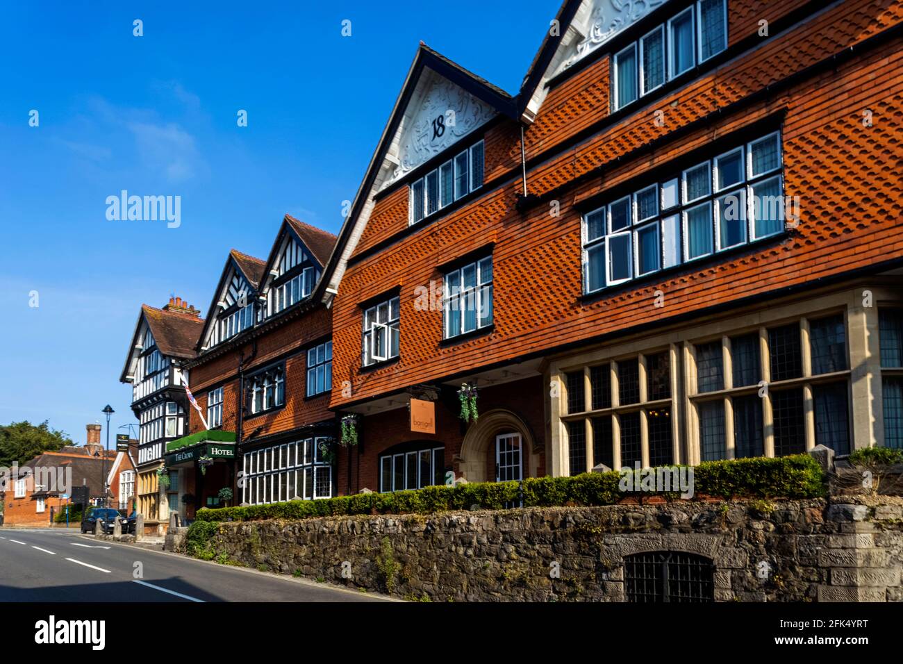 Inghilterra, Hampshire, New Forest, Lyndhurst, Street Scene *** Local Caption *** Regno Unito, Gran Bretagna, Inghilterra, inglese, Hampshi Foto Stock