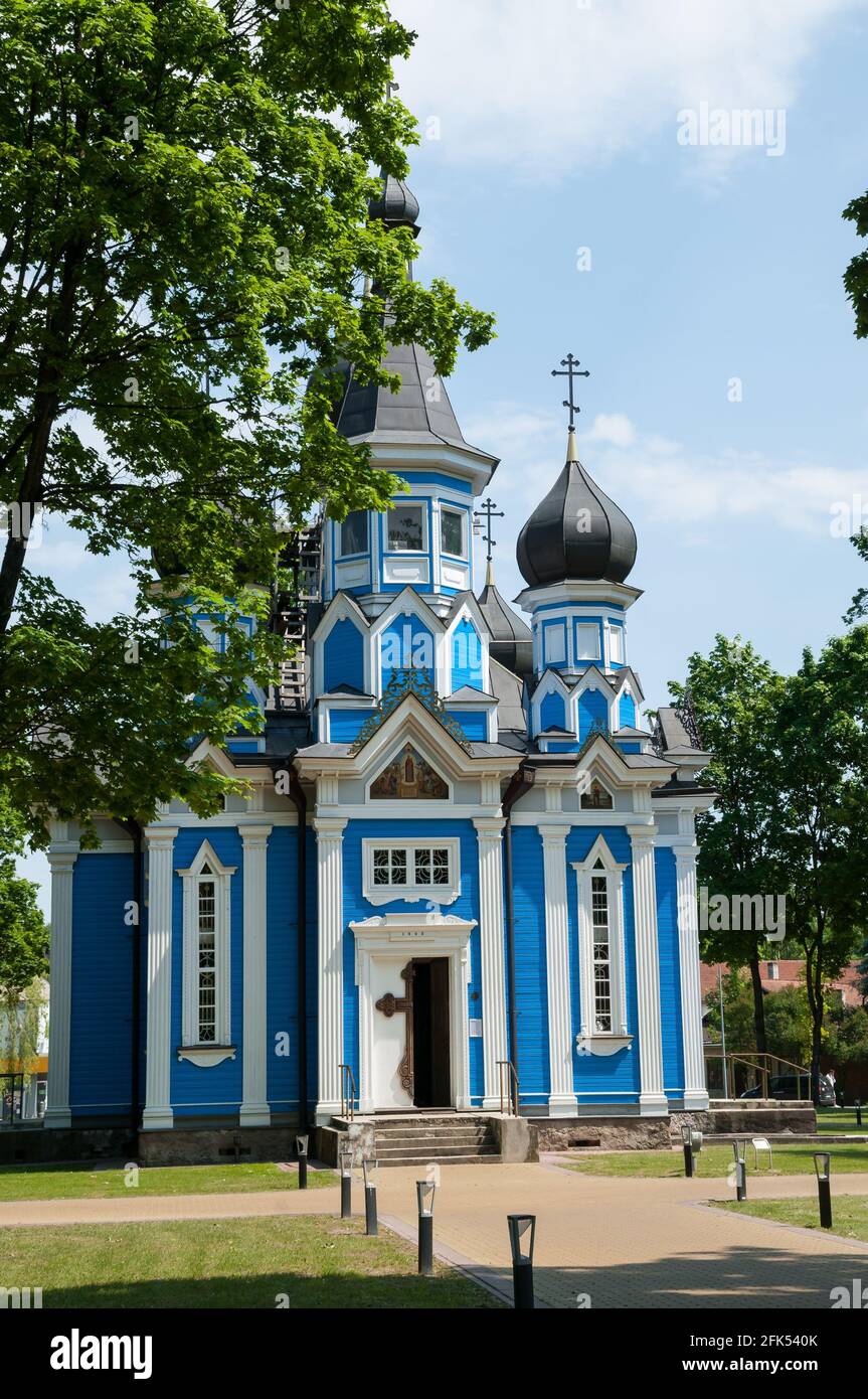 La gioia di tutti coloro che il dolore Chiesa, Druskininkai, Alytus County, Lituania Foto Stock