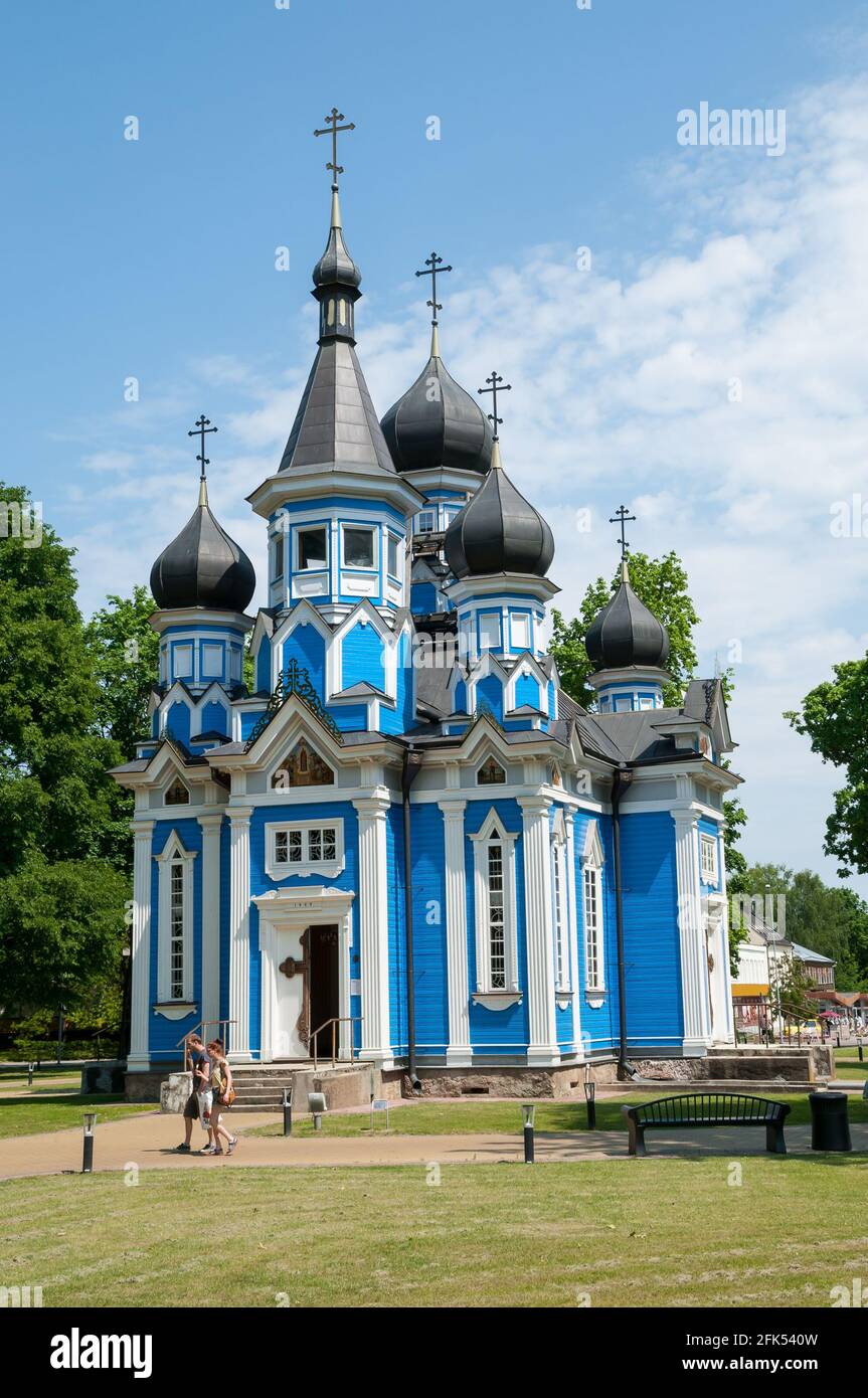 La gioia di tutti coloro che il dolore Chiesa, Druskininkai, Alytus County, Lituania Foto Stock