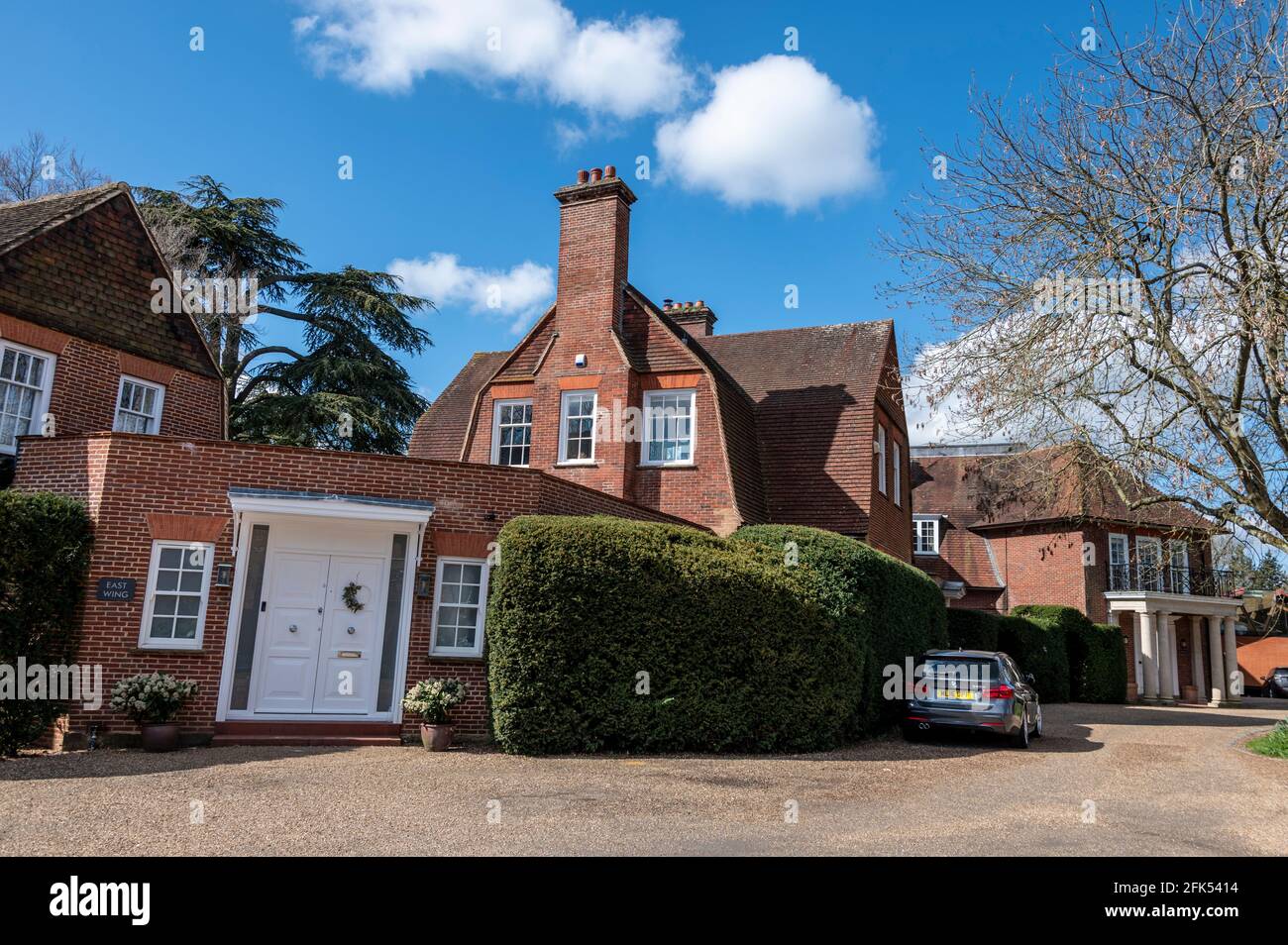 Alcune delle case nei terreni di un ex Sede centrale dell'OSS (Ufficio servizi strategici) La stazione Victor era una rete spionaggio americana segreta Foto Stock