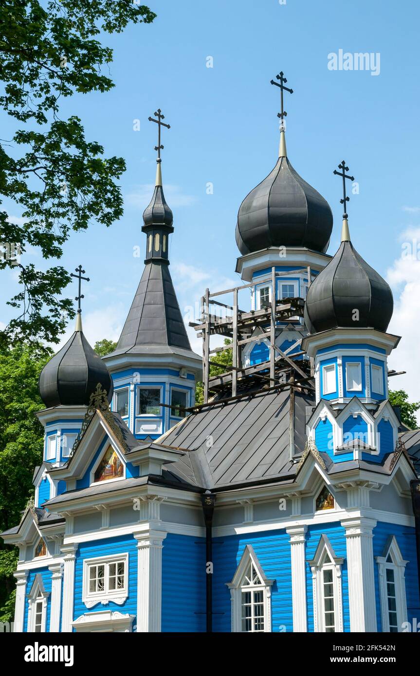 La gioia di tutti coloro che il dolore Chiesa, Druskininkai, Alytus County, Lituania Foto Stock