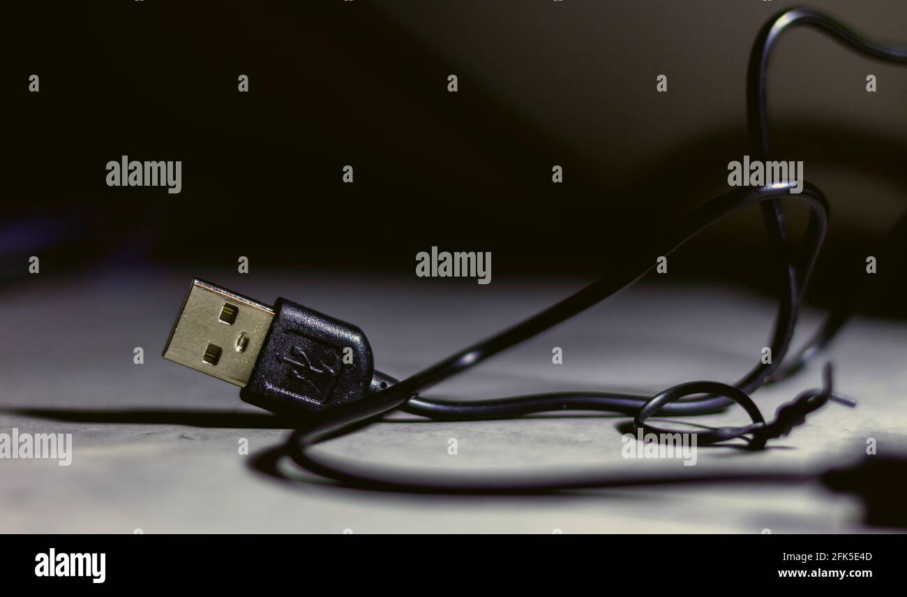 Un cavo usb Foto Stock