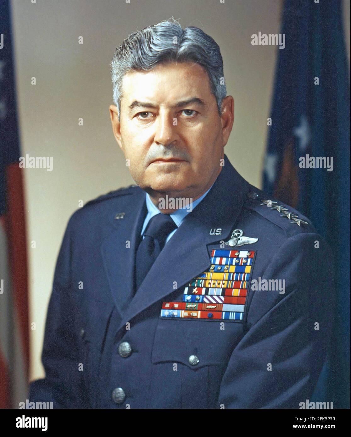 CURTIS LeMay (1906-1990) Generale dell'Aeronautica militare americana circa il 1960 Foto Stock