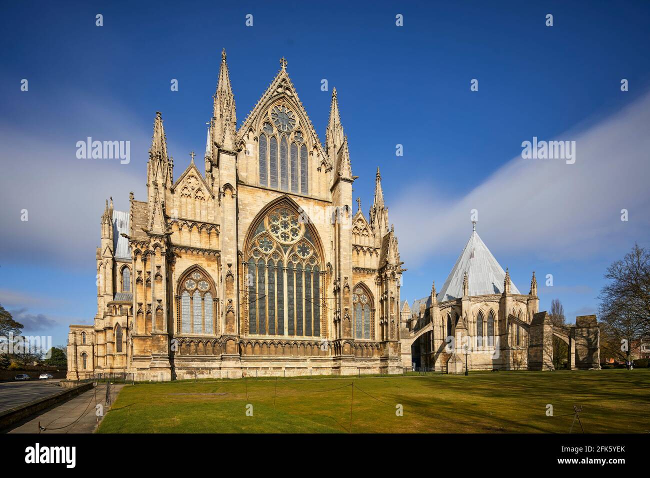 Lincoln, Lincolnshire, East Midlands, Chiesa della Cattedrale della Beata Vergine Maria di Lincoln Foto Stock