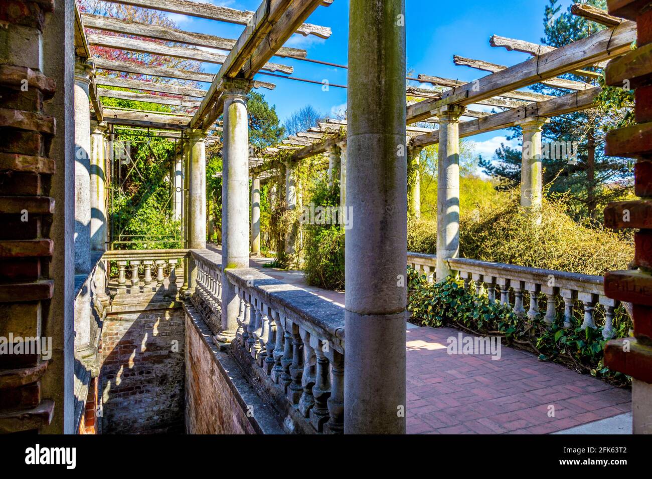 Hampstead Heath Pergola and Hill Gardens, North London, Regno Unito Foto Stock