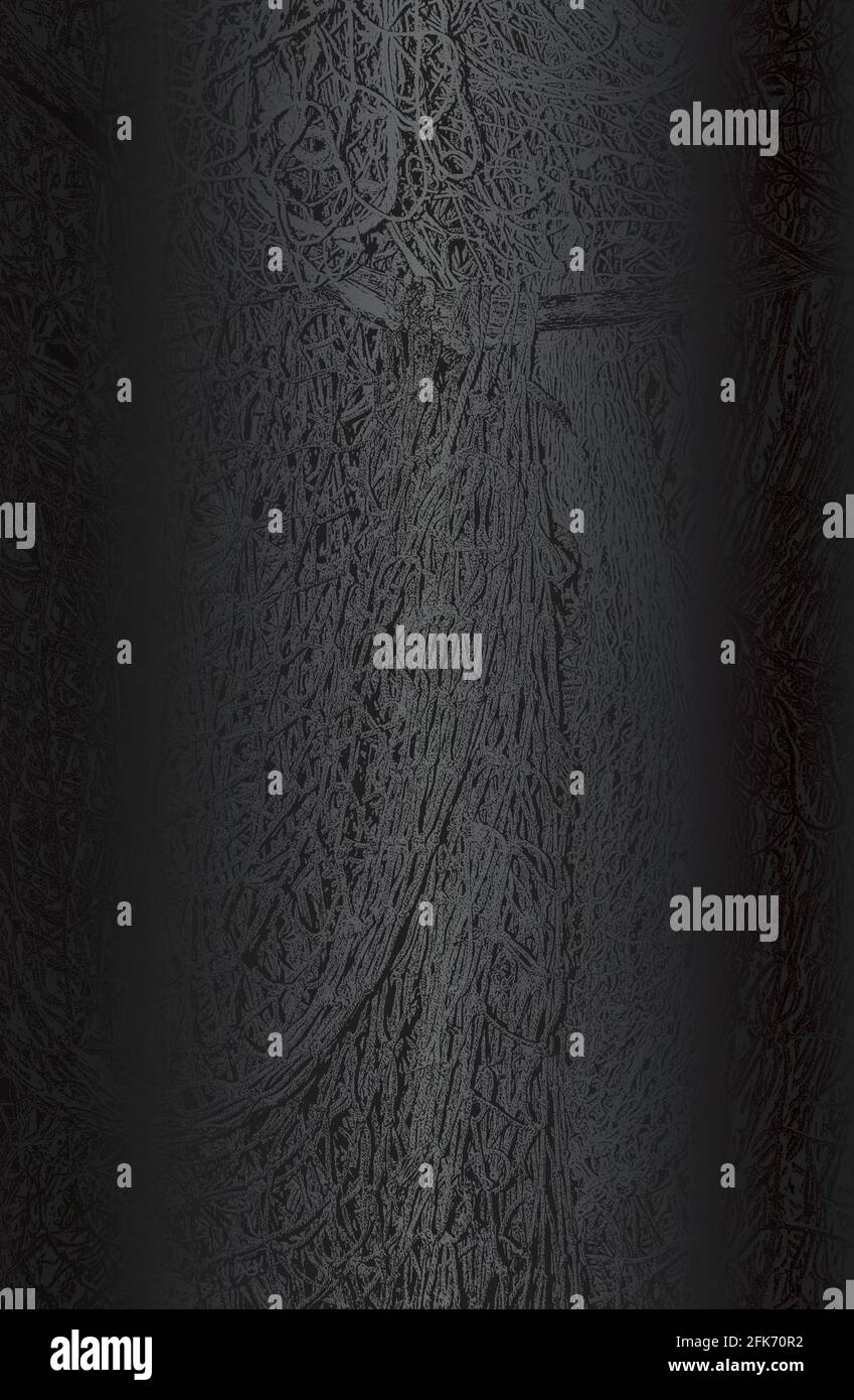 Fondo sfumato in metallo nero di lusso con corde in difficoltà, rete da pesca, tessuto a rete. Illustrazione vettoriale Illustrazione Vettoriale