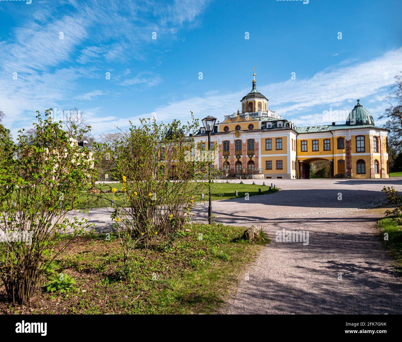 Palazzo Belvedere vicino a Weimar in Turingia Foto Stock