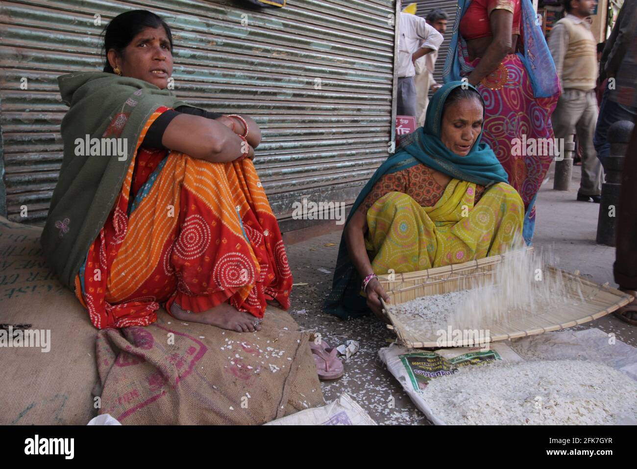 India, territorio della capitale nazionale del mercato di Delhi Foto Stock