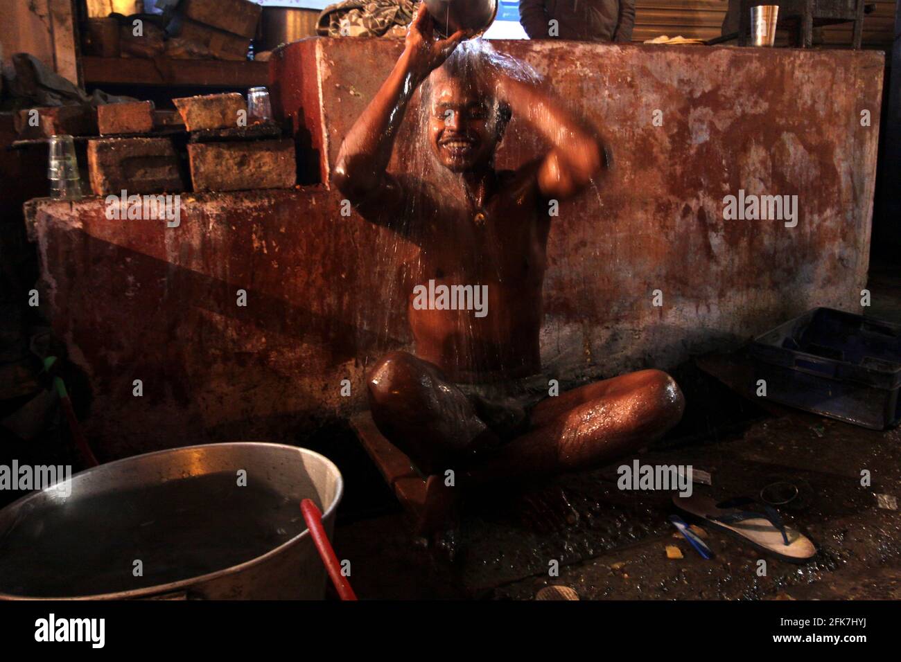 India, Uttarakhand, Haridwar. Il pellegrinaggio di Kumbh Mela. Foto Stock