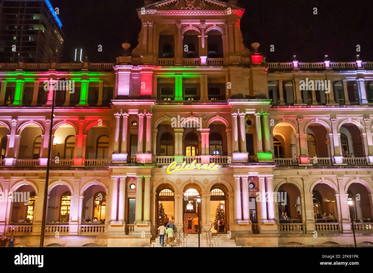 Treasury Hotel Casino, precedentemente l'Old Treasury Building a Brisbane, Queensland, Australia Foto Stock