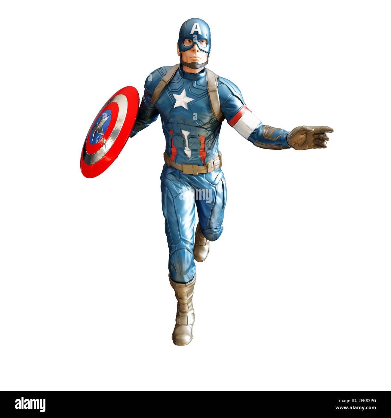 Adesivi Bambino Carta Strappato Capitano Avengers America Ref 7649 
