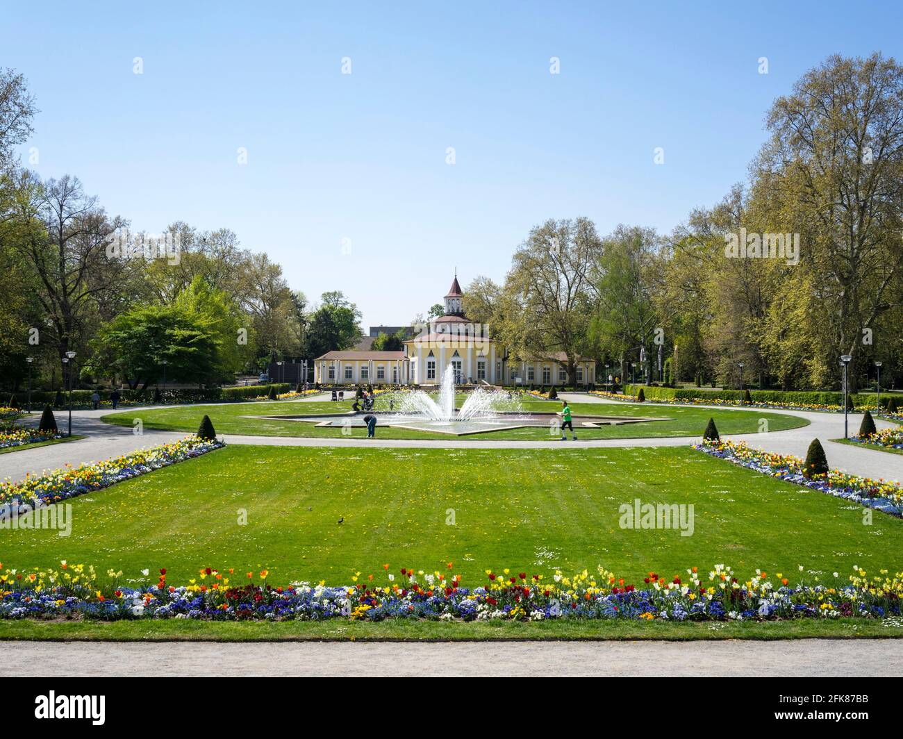 Ebertpark, Ludwigshafen am Rhein, Germania Foto Stock