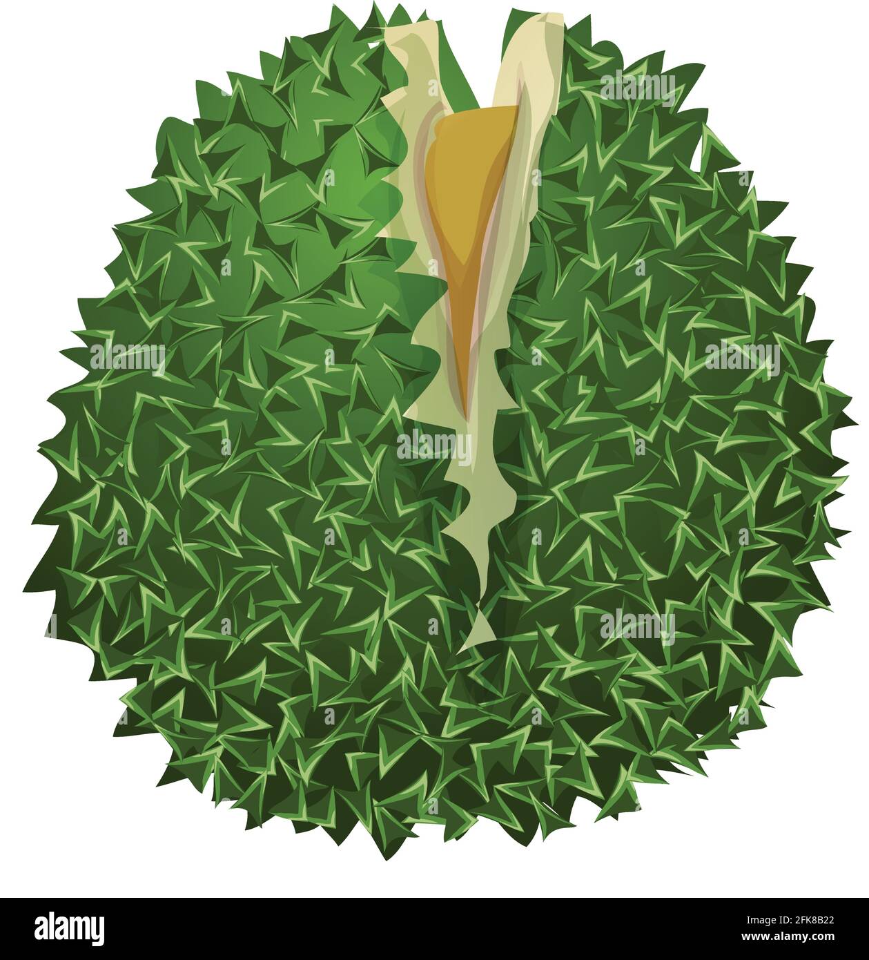 Icona Durian musang, stile cartoon Illustrazione Vettoriale