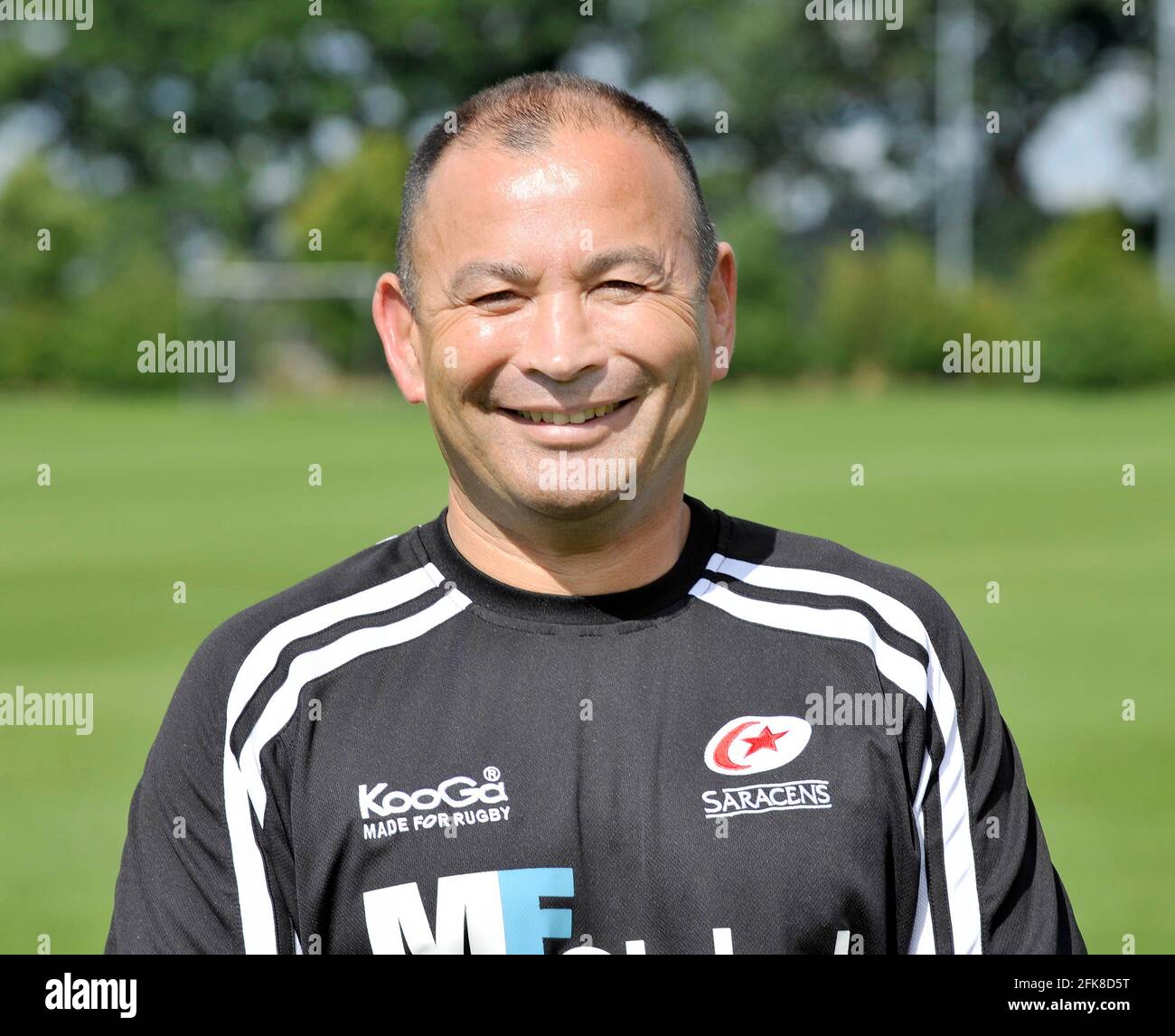 EDDIE JONES SARACENS RUGBY CLUB ALLENATORE CAPO 3/9/2008 FOTO DAVID ASHDOWN. Foto Stock