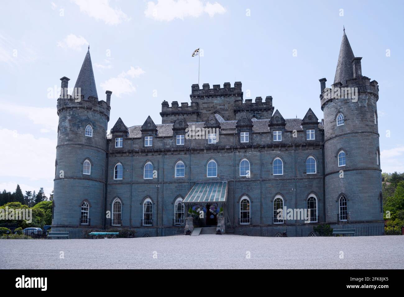 Castello di Inverarary, Argyll, Scozia, casa del Duca di Argyll, Foto Stock