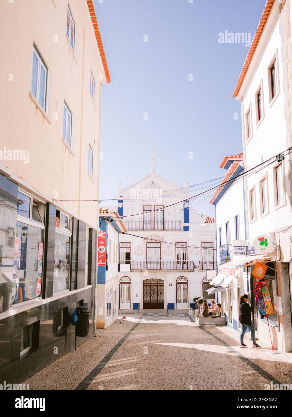 Ericeira viaggio stile di vita fotografia - Portogallo vibes colorati Europa Foto Stock