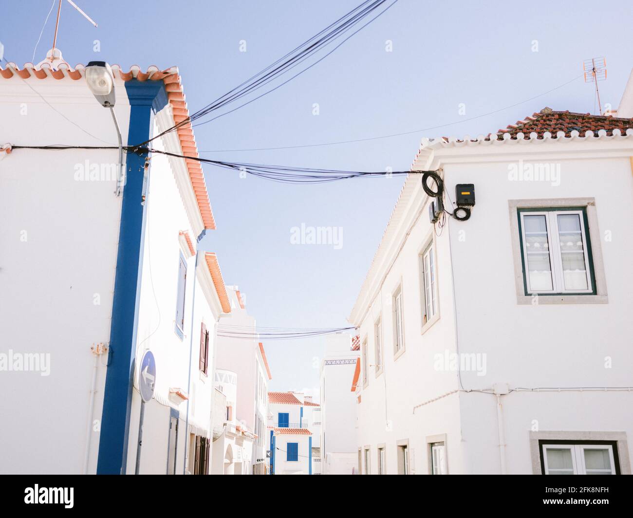 Ericeira viaggio stile di vita fotografia - Portogallo vibes colorati Europa Foto Stock