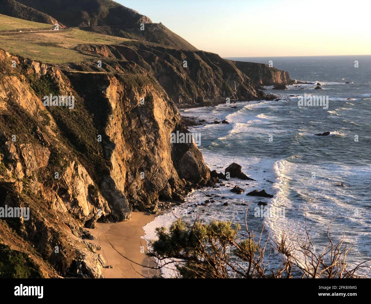 Costa Big sur Rocky, Big sur, California, Stati Uniti Foto Stock