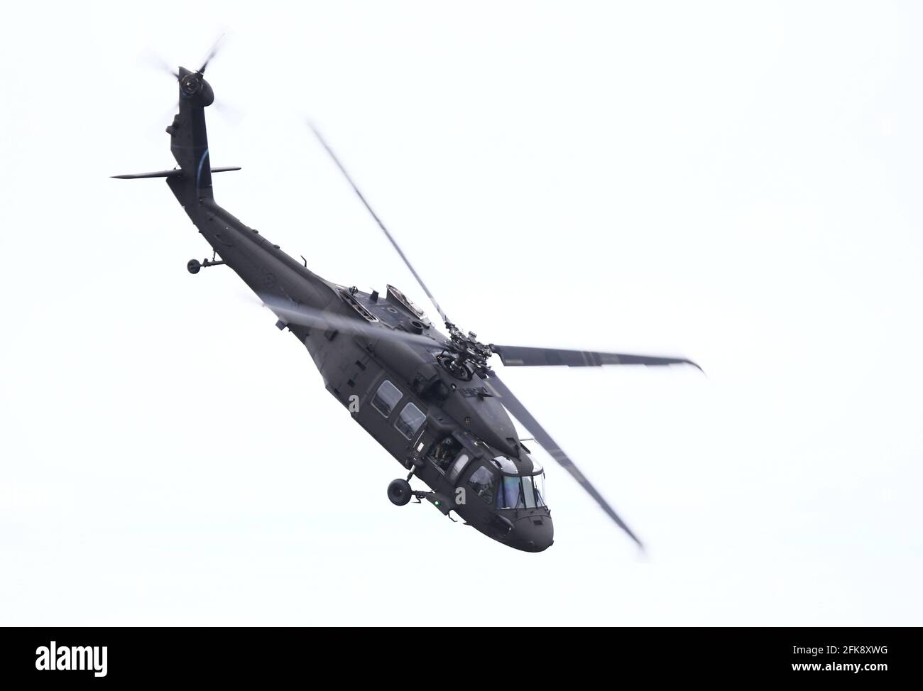 Helikopter 16, HKP16, The Sikorsky UH-60 Black Hawk, presso la base aerea di Malmen. La base aerea di Malmen è una base militare situata a Malmslätt, Linköping, Svezia. Foto Stock