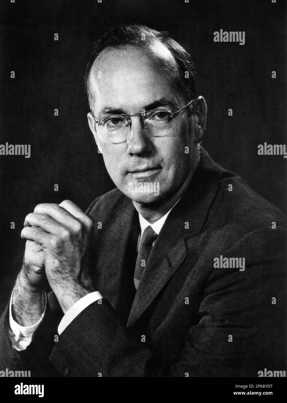 Charles Townes. Ritratto del fisico americano Charles Hard Townes (1915-2015) Foto Stock