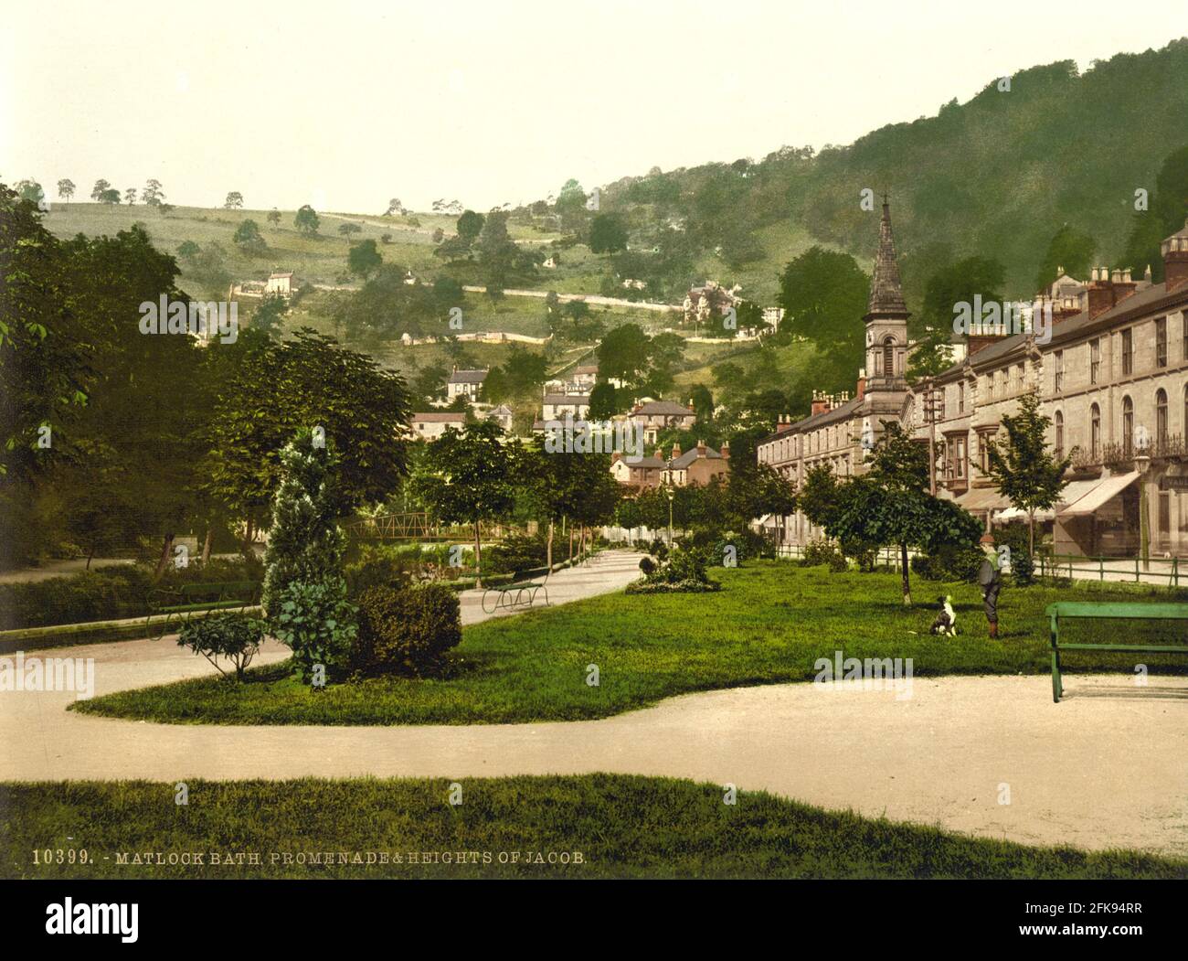 Matlock Bath nel Derbyshire circa 1890-1900 Foto Stock