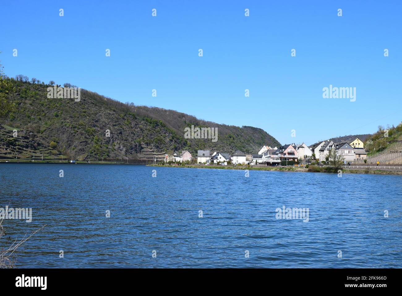 Vista da Kattenes a Oberfell Foto Stock