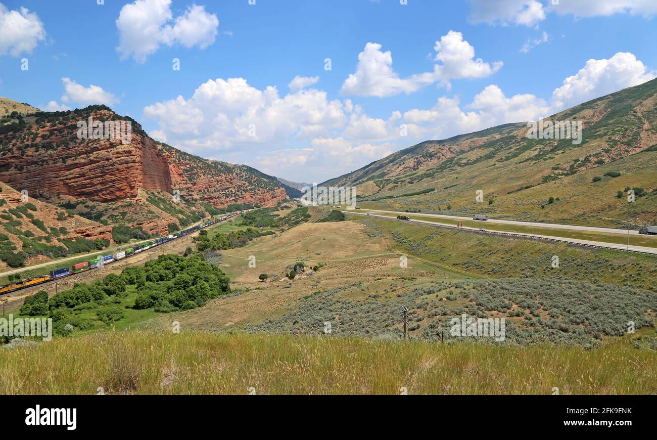 Echo Canyon dello Utah Foto Stock