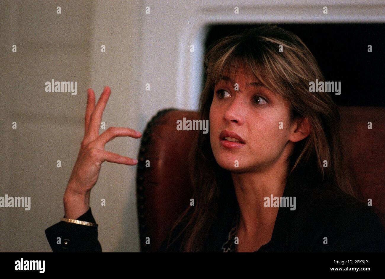 Sophie Marceau attrice novembre attrice francese Foto Stock