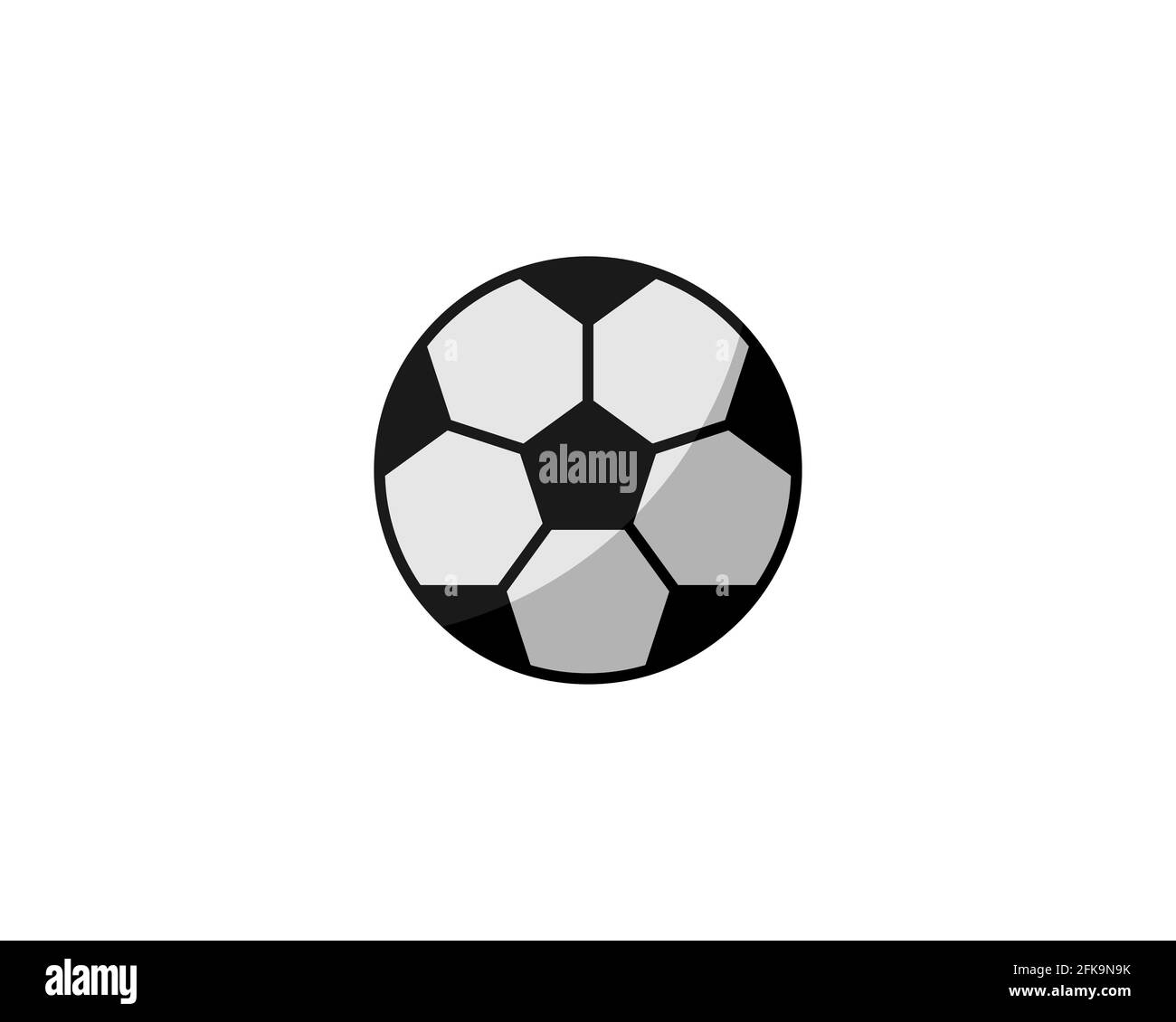 Icona pallone da calcio. Pallone da calcio isolato su sfondo bianco.  Illustrazione del vettore del logo. Simbolo dello sport del calcio,  Campionato calcio obiettivo mondo Calcio ch Immagine e Vettoriale - Alamy