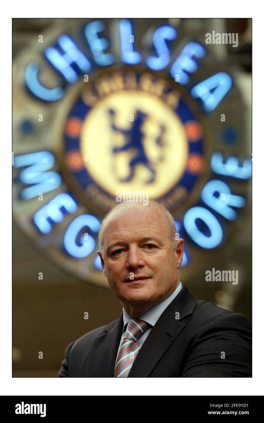 Peter Kenyon Chief Executive del Chelsea Football Club di Stamford Ponte a Londra.pic David Sandison 25/10/2005 Foto Stock