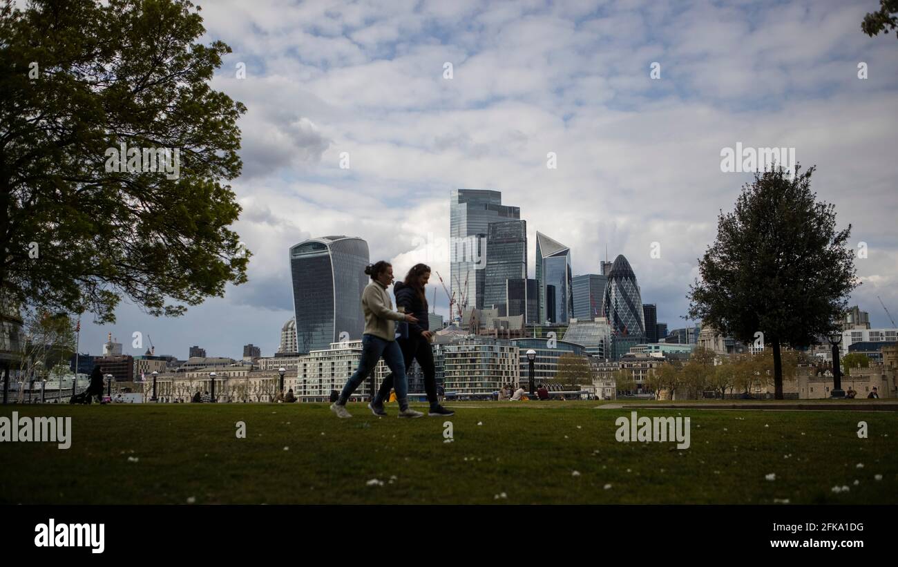 Città di Londra skyline General View GV, Londra. Foto Stock