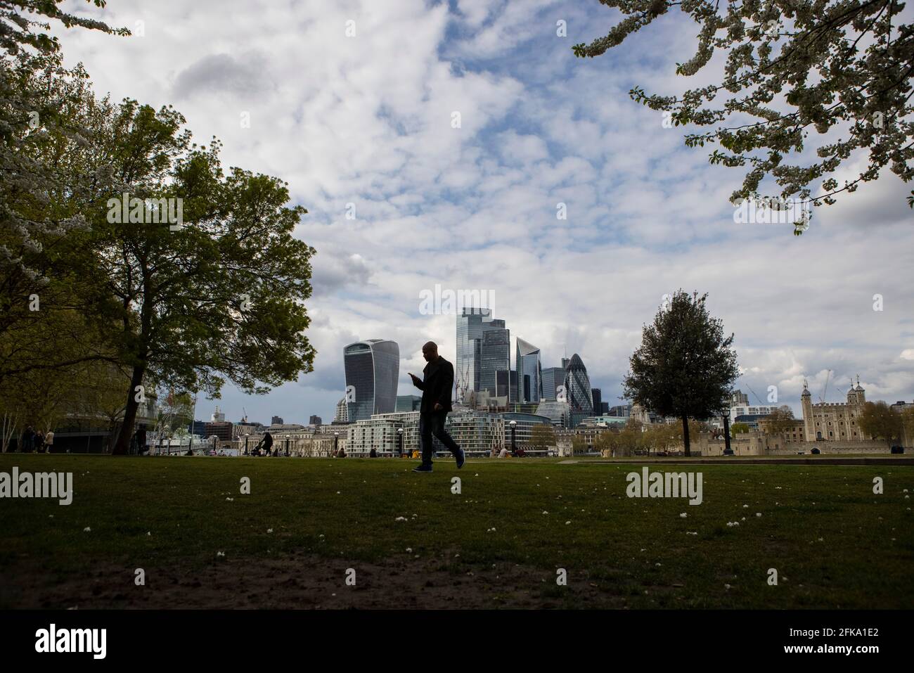 Città di Londra skyline General View GV, Londra. Foto Stock