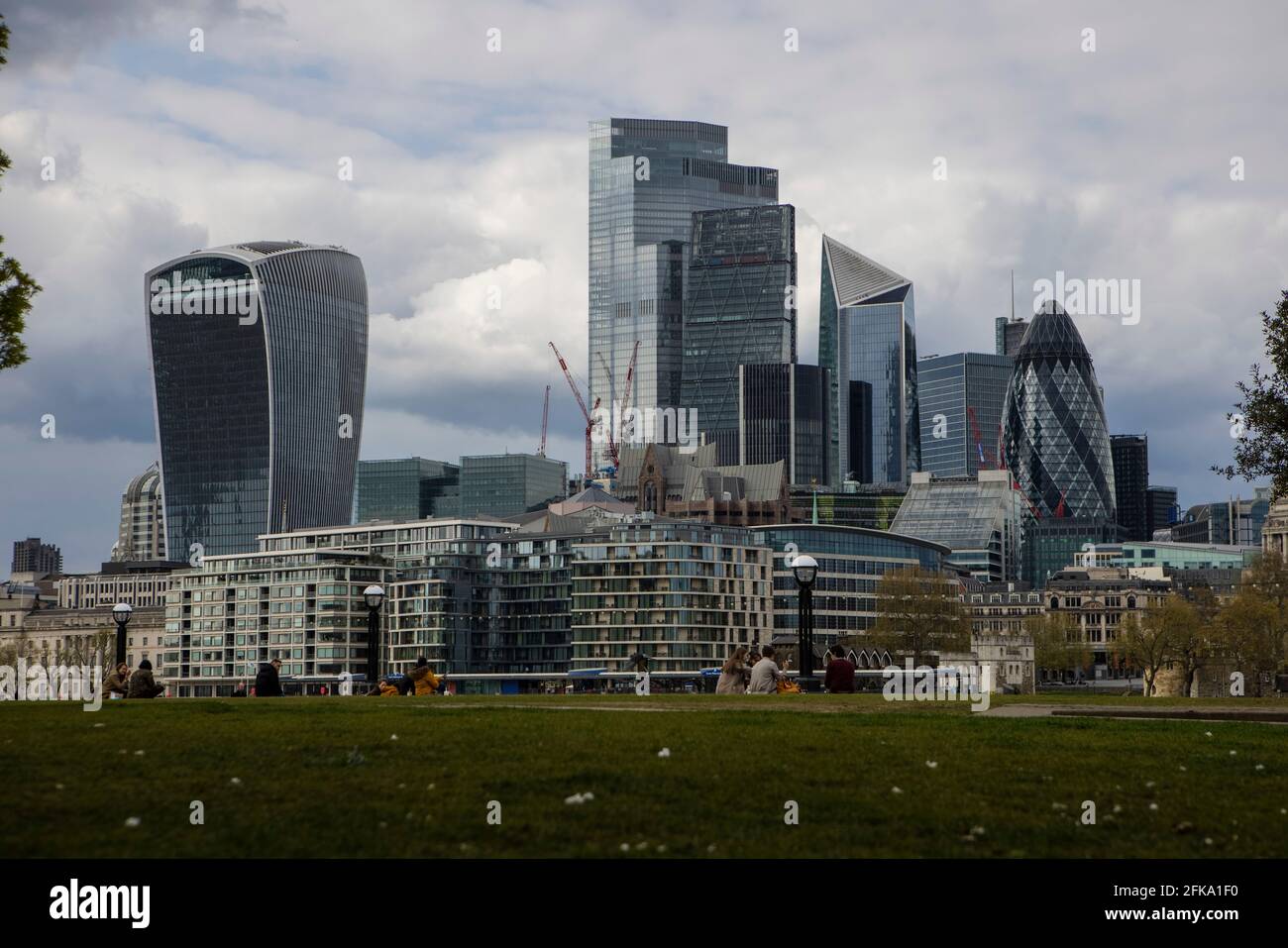 Città di Londra skyline General View GV, Londra. Foto Stock