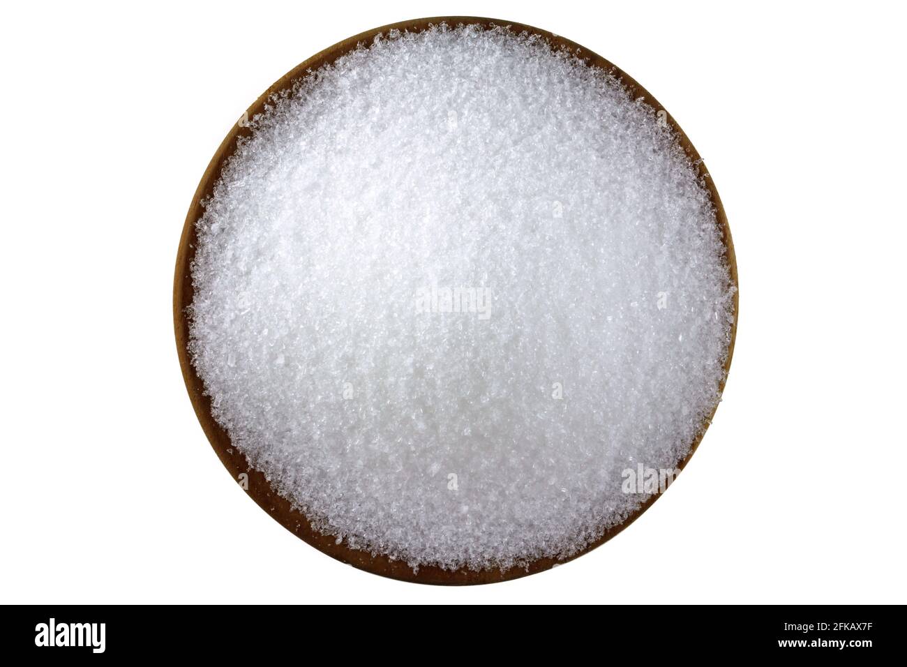 Foto closeup di solfato di magnesio fine (sali di Epsom) Foto Stock