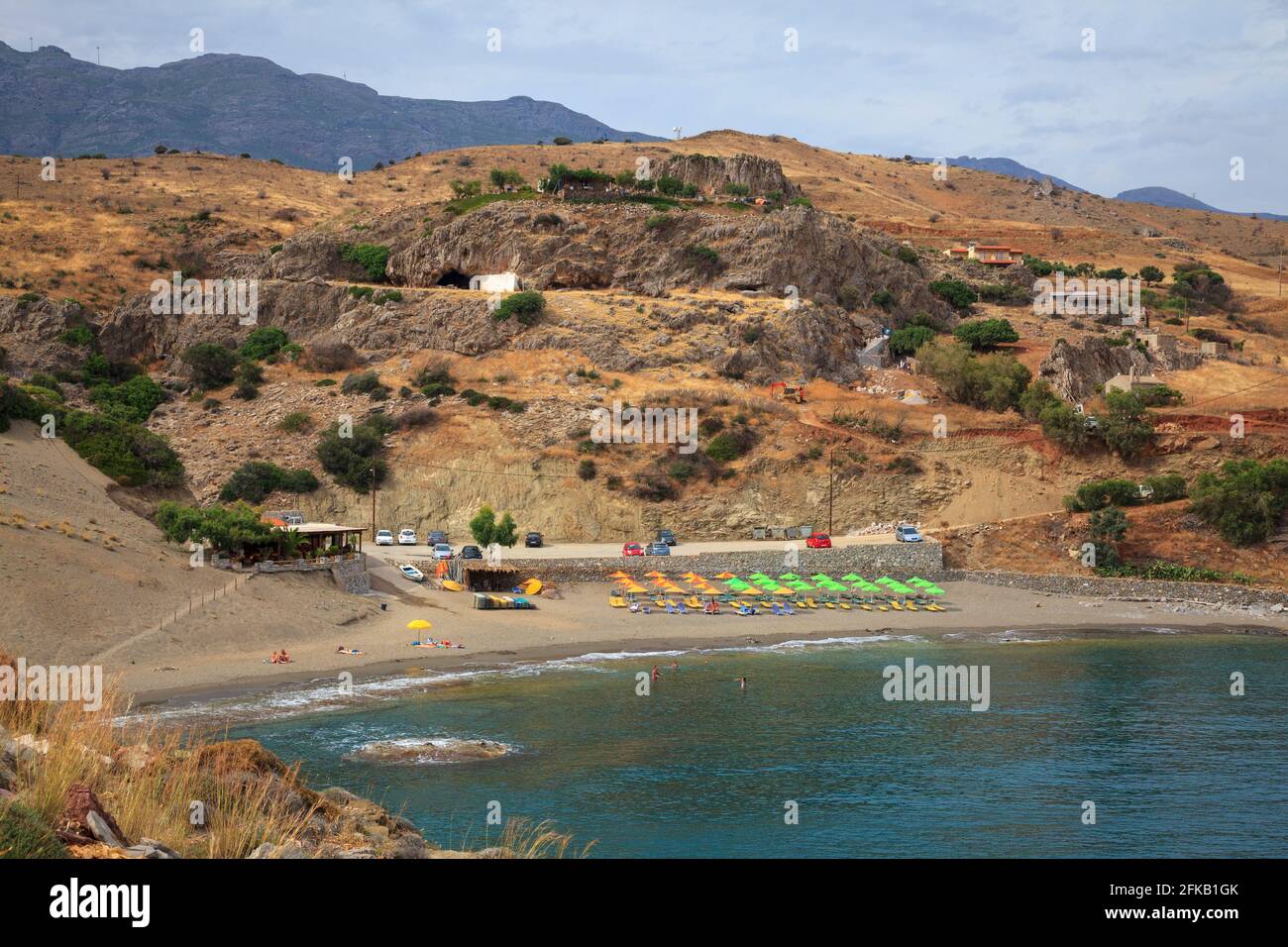 Spiaggia di Agios Pavlos. Creta, Grecia, Europa. Foto V.D. Foto Stock