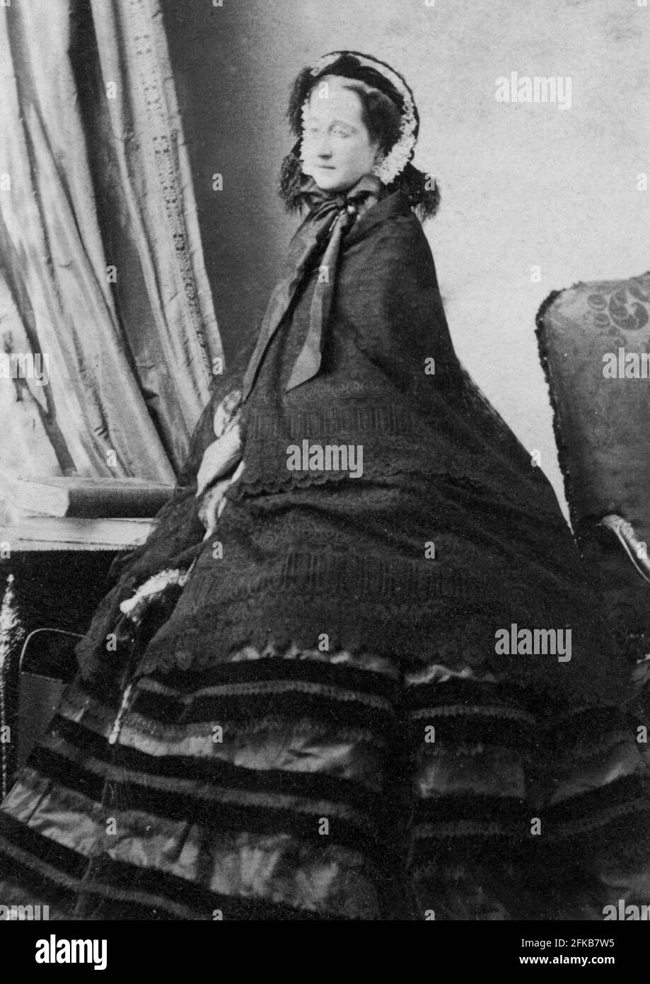 Eugenia María de Montijo de Guzmán, Contessa de Teba (imperatrice Eugénie) (1826-1920) imperatrice dal 1826 al 1870 Parigi, Fondazione Napoléon Foto Stock
