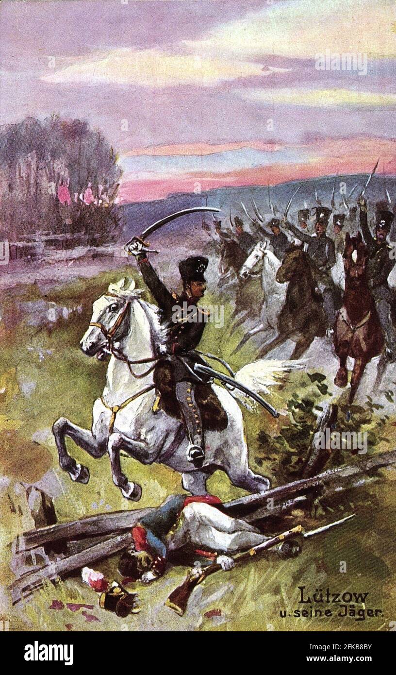 Napoleone i: Battaglia di Lipsia. Campagna Sassonia. 16 ottobre 1813 Parigi, Fondazione Napoléon Foto Stock