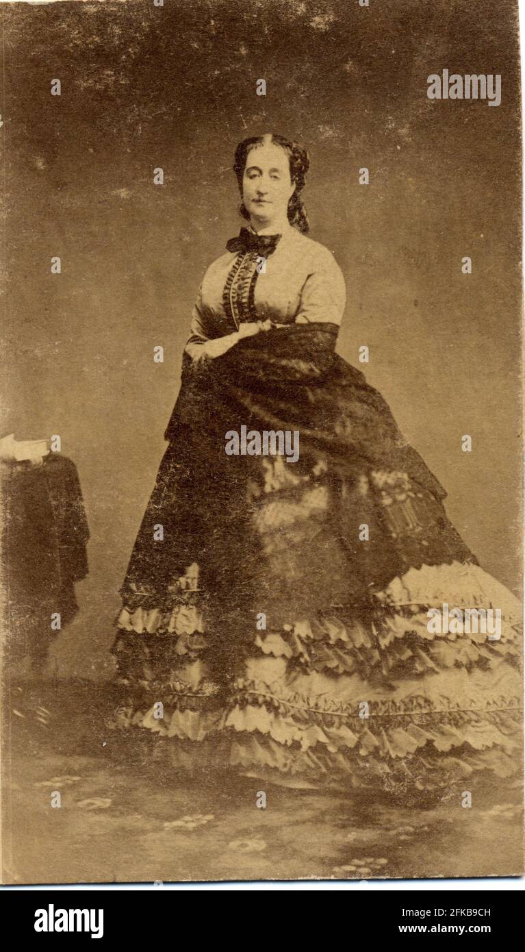Eugénie de Montijo, Contessa di Teba (imperatrice consorte dei francesi)(1826-1920). Imperatrice dal 1853 al 1870. Parigi, Fondazione Napoléon Foto Stock