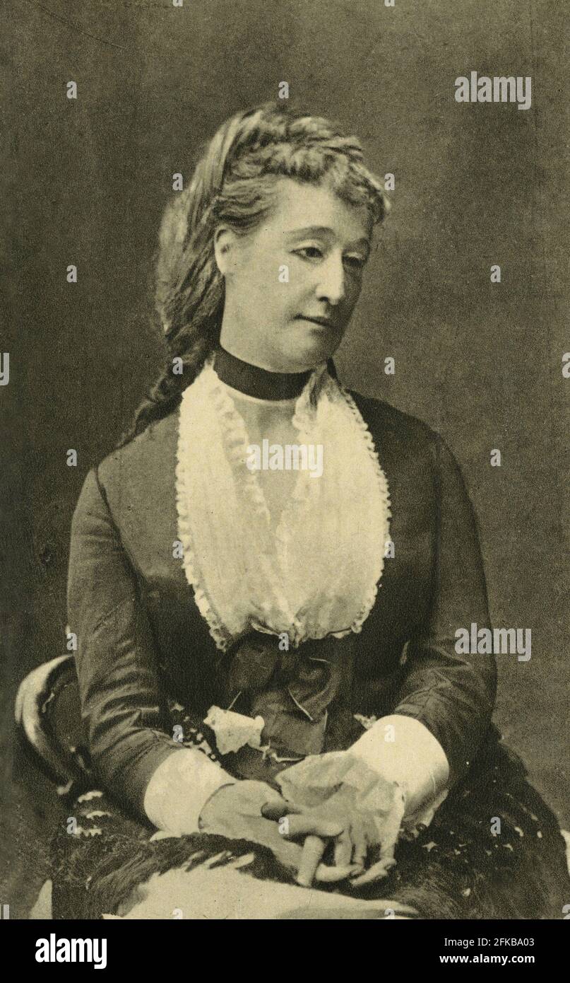 Imperatrice Eugénie, Eugenia María de Montijo de Guzmán, Contessa di Teba (1826-1920) Imperatrice dei francesi dal 1853 al 1870. Foto Stock