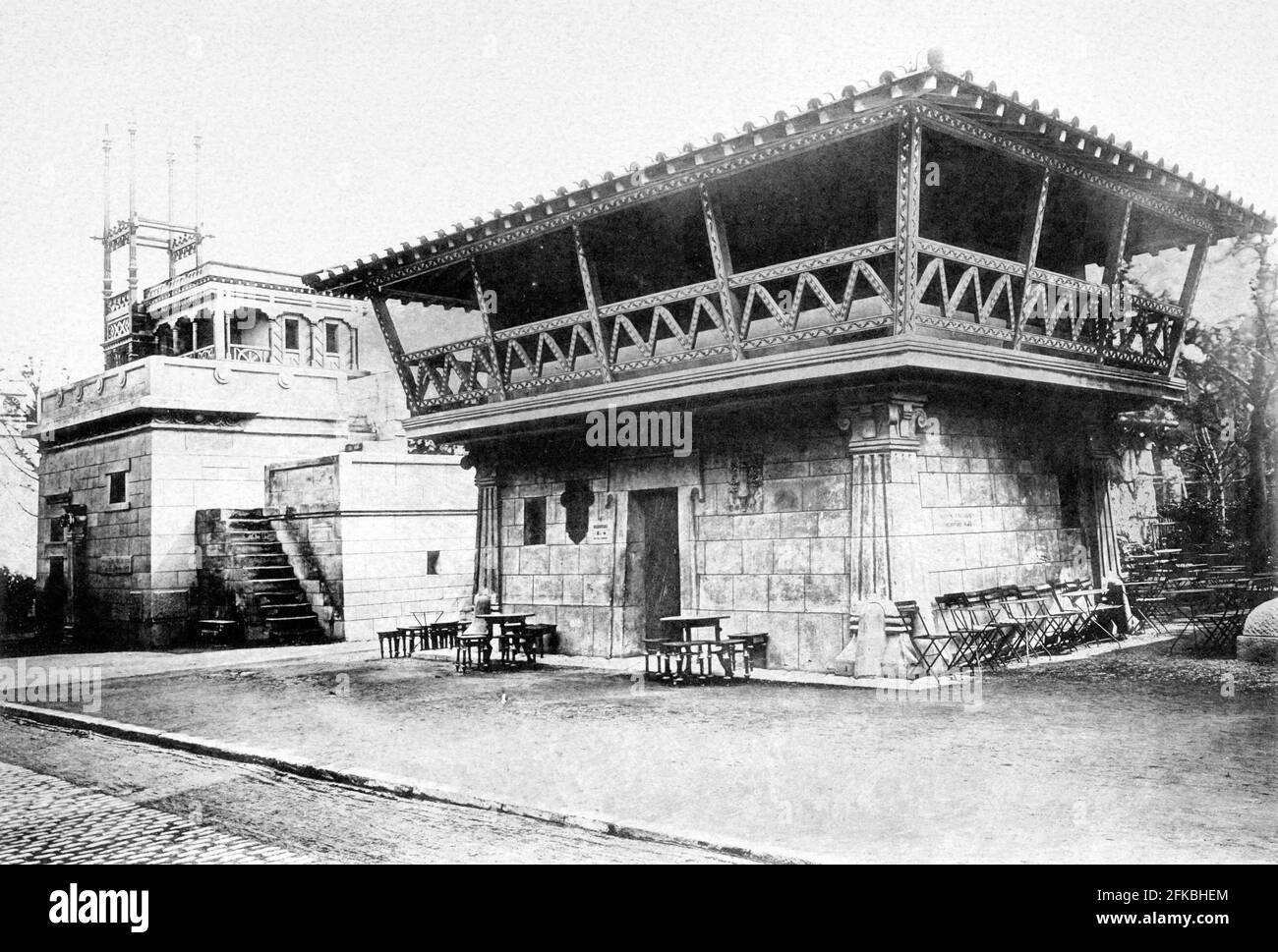 Esposizione Universelle, Parigi,1889 : la storia della casa umana: Ebrei ed Etruriani. Foto Stock