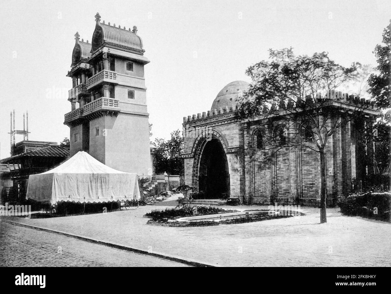 Esposizione Universelle, Parigi,1889 : la storia della casa umana: India e Persia. Foto Stock