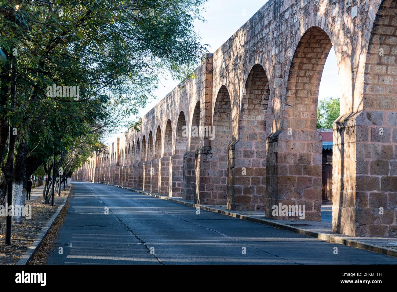 Acquedotto a Morelia, Patrimonio dell'Umanità dell'UNESCO, Michoacan, Messico, Nord America Foto Stock