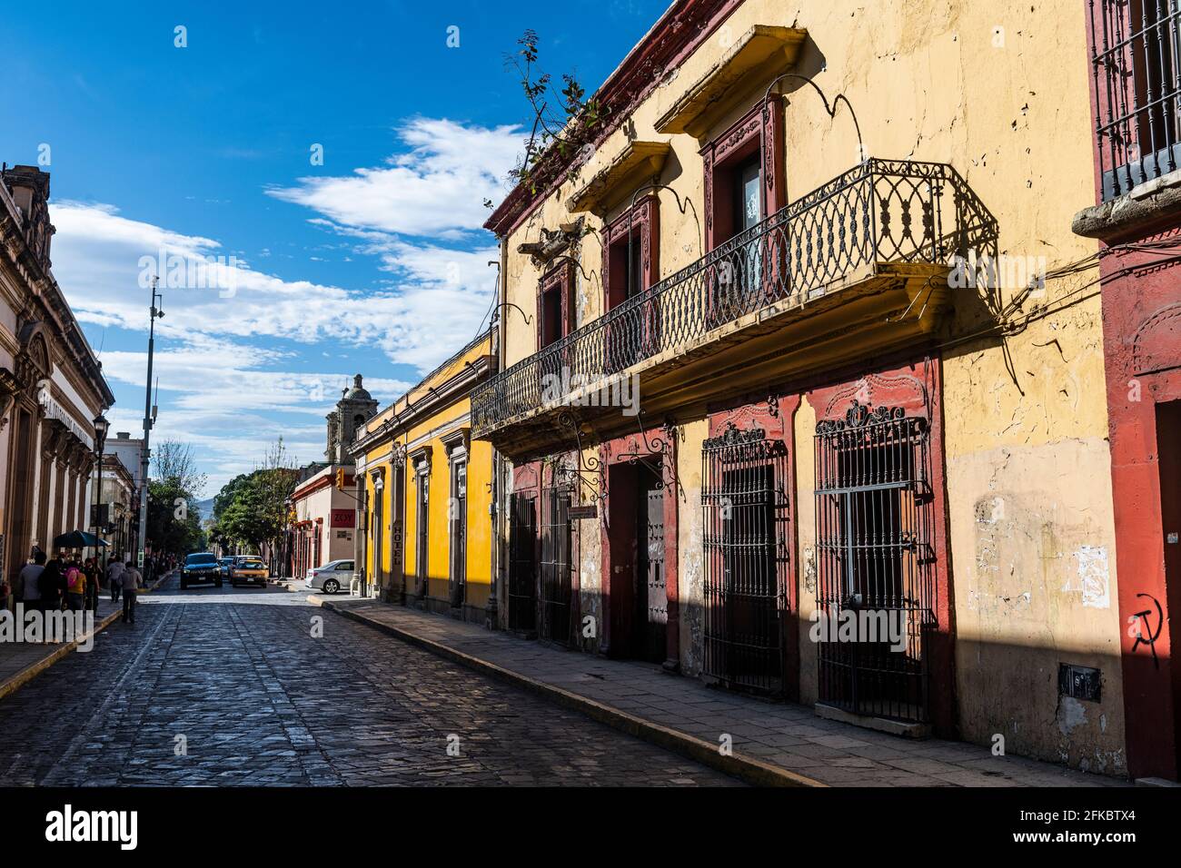 Casa coloniale, Oaxaca, Messico, Nord America Foto Stock
