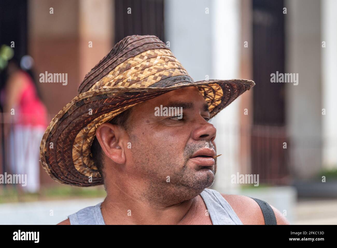 Ritratto di un cubano Foto Stock