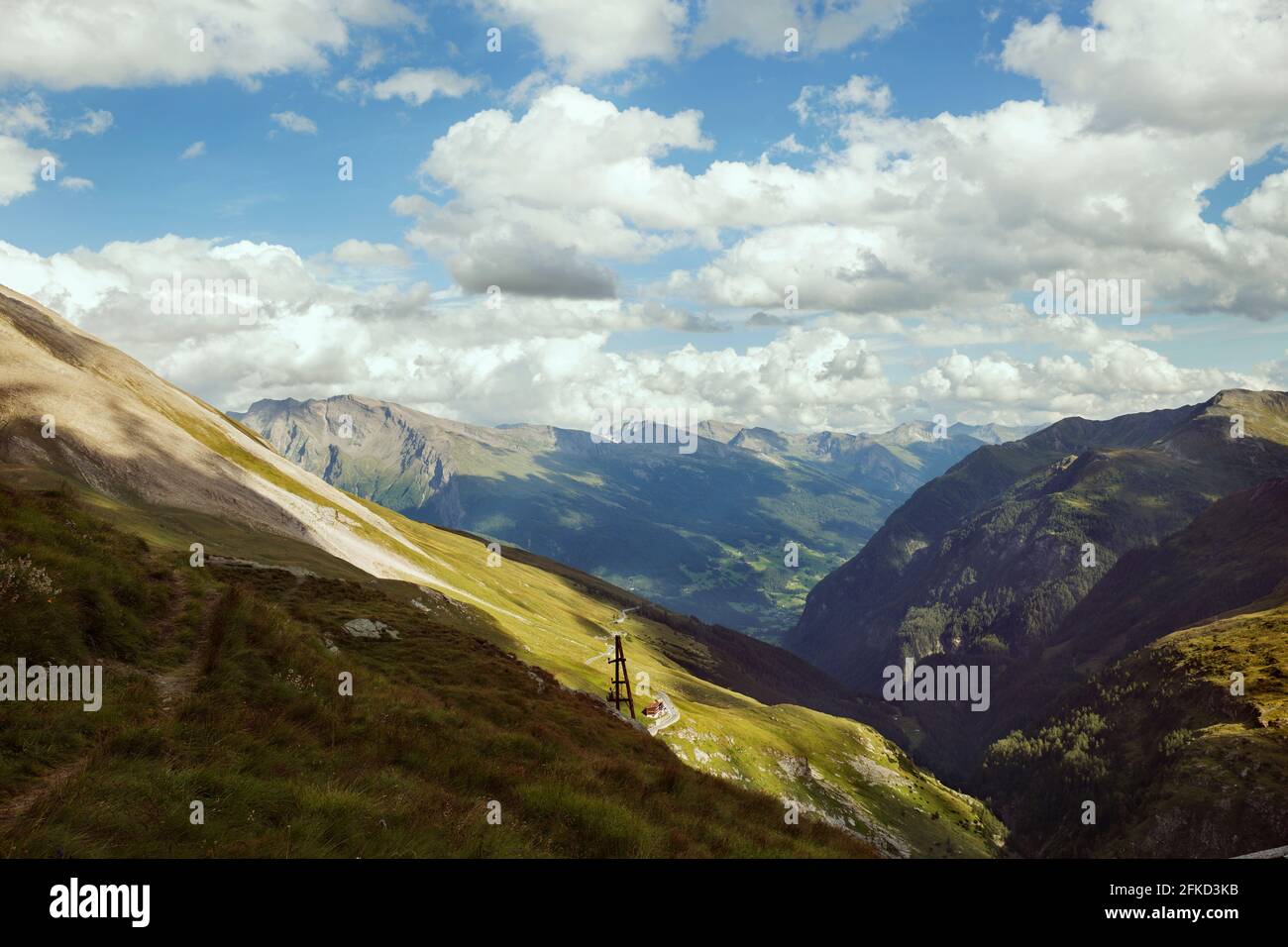 Italia, Austria, paesaggio montano Foto Stock