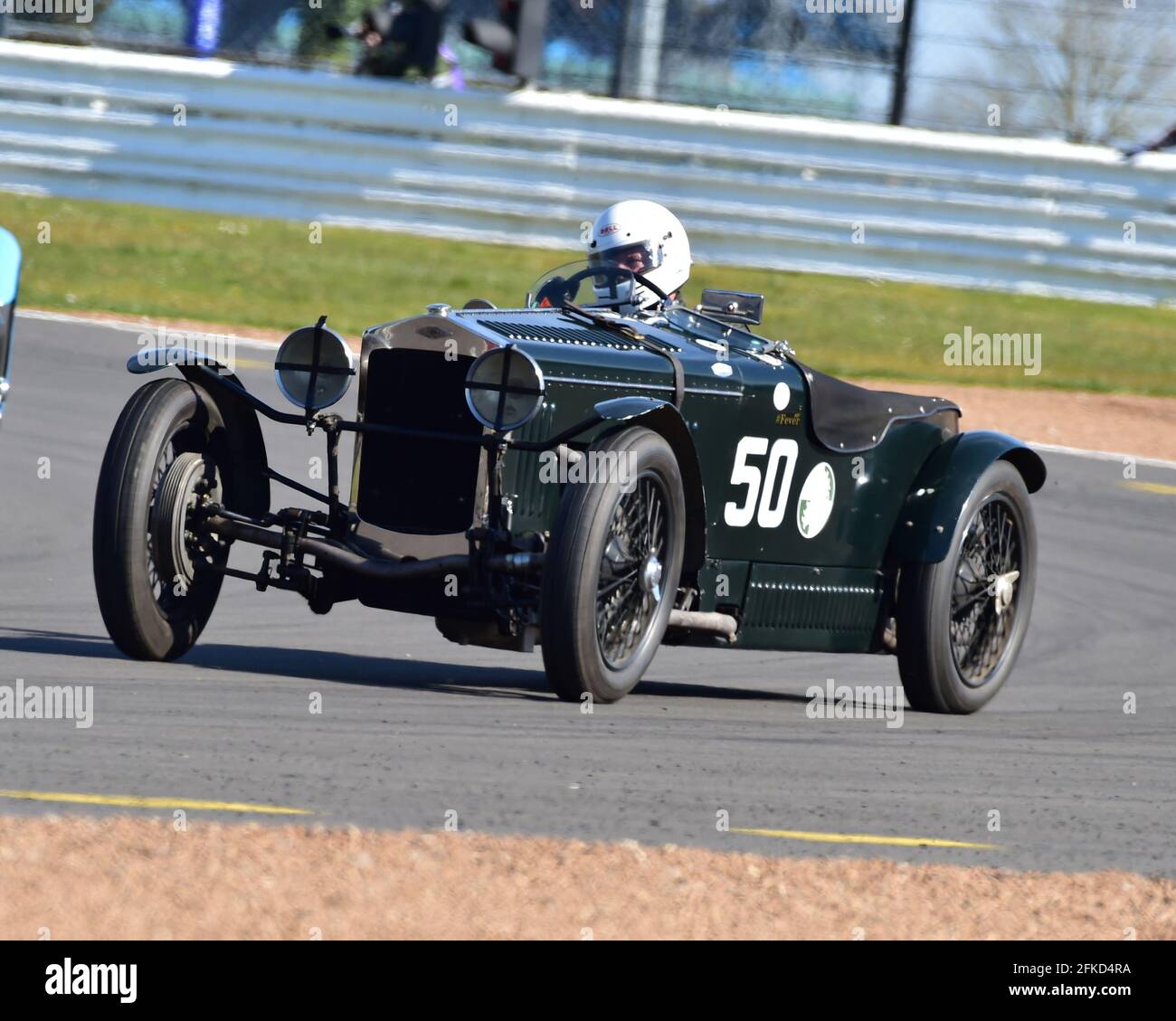 Simon Blakeney-Edwards, Frazer Nash Super Sports, Fox and Nicholl Trophy Race, GP Itala Trophy Race Meeting, Silverstone, Northamptonshire, Inghilterra, A. Foto Stock