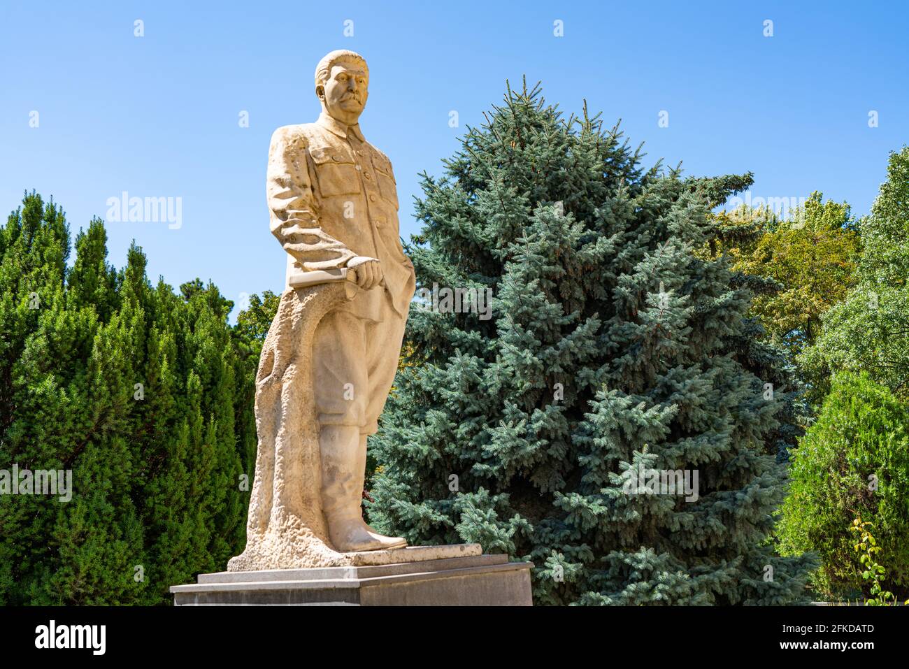 Monumento a Joseph Stalin nella città di Gori, Georgia Foto Stock